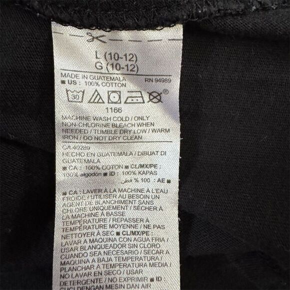 Pittsburgh Steelers Girls' Long Sleeve Tee Black Size 10-12 - Picture 5 of 5